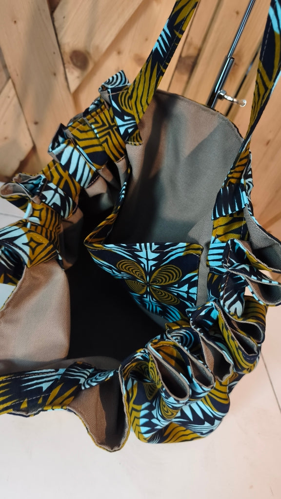 Sac "KOTOKU " wax bleu Mlle Karapas