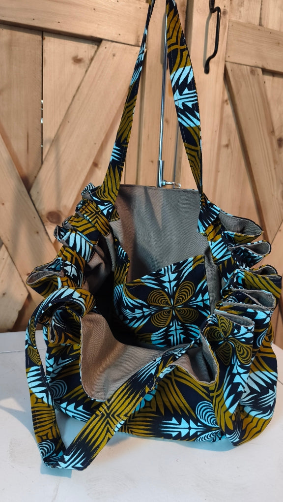 Sac "KOTOKU " wax bleu Mlle Karapas