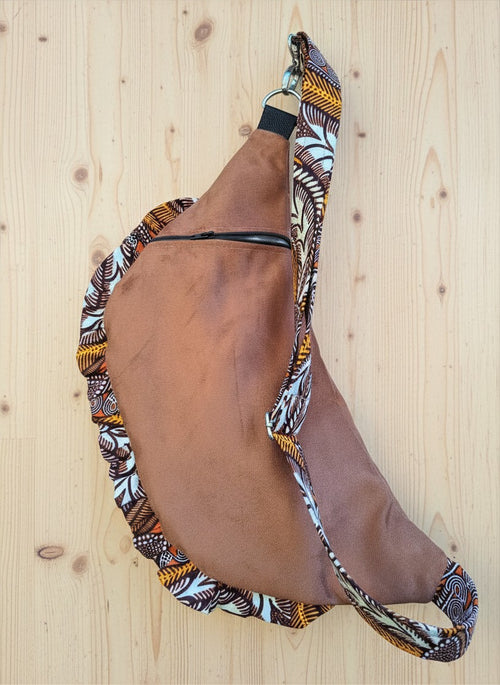 Sac banane suédine et wax