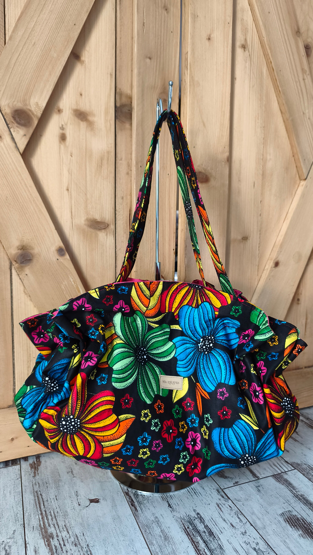 Sac KOTOKU réversible wax et coton terracotta – Fait main – Mlle Karapas (Copie) Mlle Karapas